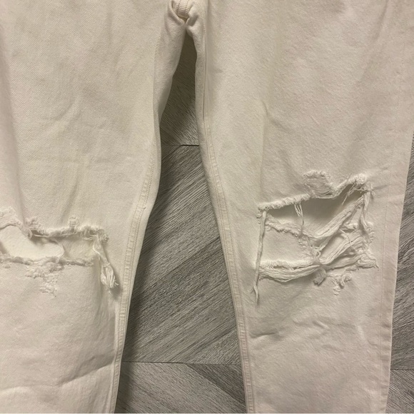 AGOLDE | Riley High Rise Straight Crop Jeans In Veil White NEW Size 31 - Picture 6 of 13
